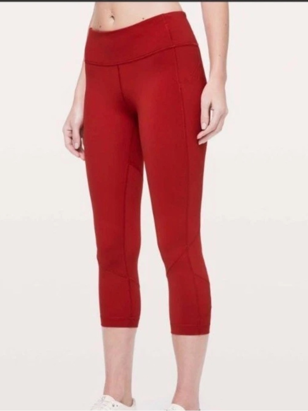 Lululemon Pace Rival Crop 22” Dark Red